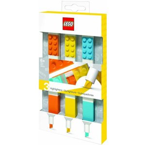 Zvýrazňovače LEGO, mix barev, 3ks - 51685