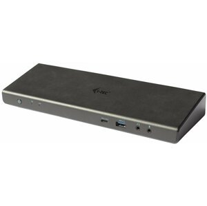 i-tec USB 3.0 / USB-C / Thunderbolt 3 Dual Display Docking Station + Power Adapter 100W - CADUAL4KDOCKPDA
