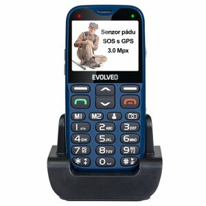 Evolveo EasyPhone XG s nabíjecím stojánkem, Blue - SGM EP-650-XGL