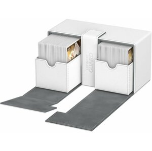 Krabička na karty Ultimate Guard - Twin FlipNTray 200+, bílá - 04260250078129