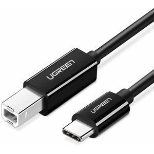 UGREEN kabel USB-C - USB-B (pro tiskárny), 2m, černá - 50446