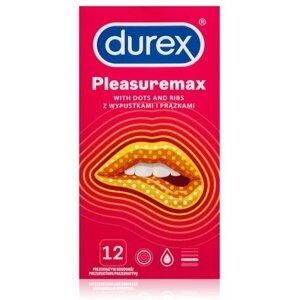 Kondomy Durex Pleasuremax, vroubky a výstupky, 12ks - KondomyRS01