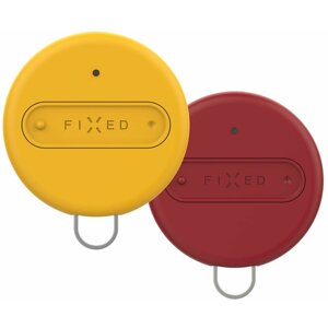 FIXED smart tracker Sense, set 2ks, žlutá + červená - FIXSM-SMS-YLRD