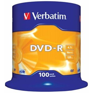 Verbatim DVD-R 16x 4,7GB spindl 100ks - 43549