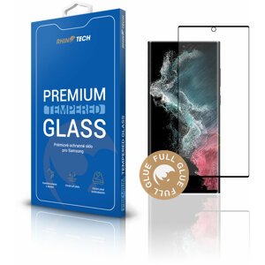 RhinoTech ochranné sklo pro Samsung Galaxy S22 Ultra 5G, 2.5D, černá - RT235