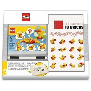 Školní set LEGO Stationery Classic - Kachny, zápisník s perem a stavebnicí - 52283