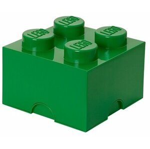 Úložný box LEGO, malý (4), tmavě zelená - 40031734