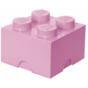 Úložný box LEGO, malý (4), světle růžová - 40031738