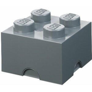 Úložný box LEGO, malý (4), tmavě šedá - 40031754