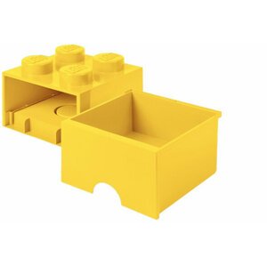Úložný box LEGO, s šuplíkem, malý (4), žlutá - 40051732