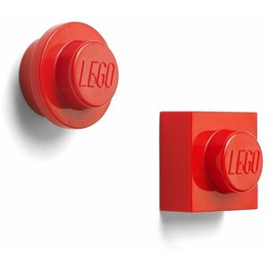 Magnety LEGO, set 2ks, červená - 40101730