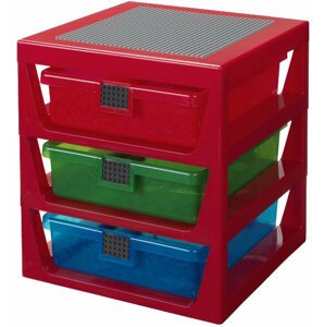Organizér LEGO, 3 zásuvky, červená - 40950001
