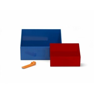 Naběrač LEGO, na kostičky, set 2ks, červená/modrá - 41210001