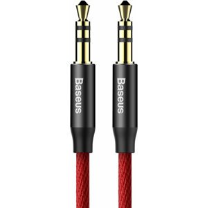 BASEUS kabel audio Yiven Series, Jack 3.5mm, M/M, 1m, červená/černá - CAM30-B91
