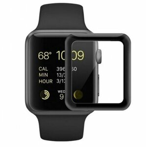 COTEetCI 4D sklo s celoplošným lepením s černým lemem pro Apple watch 38 mm - CS2216-38