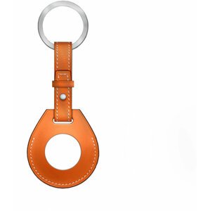 COTEetCI kožené pouzdro na klíče H-series pro Apple AirTag, oranžová - 86003-OR