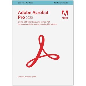 Adobe Acrobat Pro CZ 2020 (Windows + Mac) - BOX - 65310803