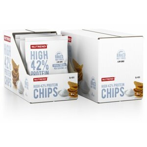 Nutrend HIGH PROTEIN CHIPS, chipsy, slané, 6x40g - VS-072-240-SL