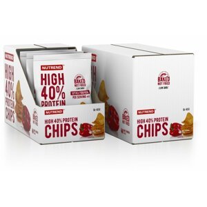 Nutrend HIGH PROTEIN CHIPS, chipsy, paprika, 6x40g - VS-072-240-PPR