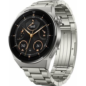 Huawei Watch GT 3 Pro 46 mm, Light Titanium Case, Light Titanium Strap - 55028834