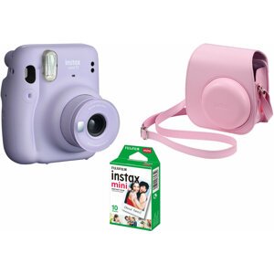 Fujifilm Instax MINI 11 Lilac Purple + pouzdro + 10 fotopapírů (KVIFF edice) - 70100148251