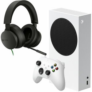 Xbox Series S, 512GB, bílá + sluchátka Wired Headset - RRS-00010+8LI-00002