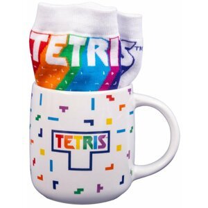 Dárkový set Fizz Creation - Tetris, ponožky a hrnek, 450ml - 094441