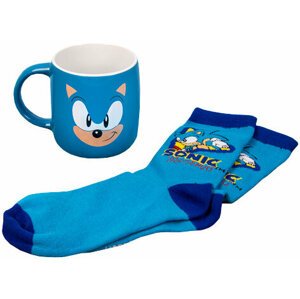 Dárkový set Fizz Creation - Sonic, ponožky a hrnek, 460ml - 103318