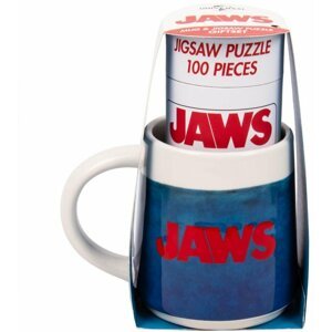 Dárkový set Fizz Creation - Jaws, hrnek a puzzle, 3D, 370ml, 100 dílků - 094475