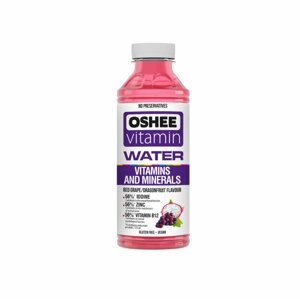 Oshee Minerály & vitamíny, vitamínová voda, hrozen/pitaya, 555ml - AD0190110