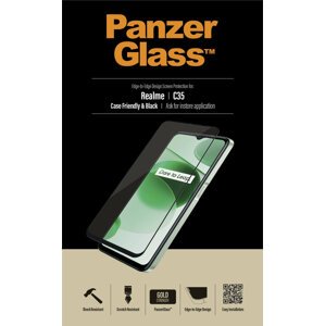 PanzerGlass ochranné sklo Edge-to-Edge pro Realme C35, černá - 4239
