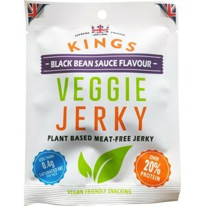 Kings veganský snack - Veggie Jerky, Black Bean, 25g - NWF079