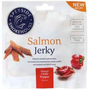 Speyside sušené maso - Jerky, Salmon, Sweet Chilli, 12x30g - NWF319-D