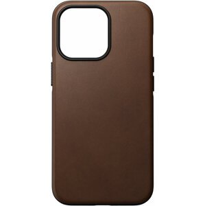 Nomad kožený zadní kryt MagSafe Rugged pro Apple iPhone 13 Pro, hnědá - NM01058885
