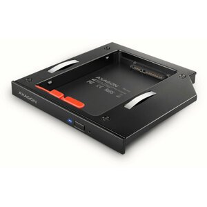 AXAGON RSS-CD12 rámeček pro 2.5" SSD/HDD do DVD slotu, 12.7 mm, LED, hliník - RSS-CD12