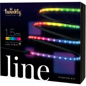 Twinkly LINE, LED pásek, 100LED, RGB, délka 1,5m, černý, BT+WiFi, Gen II, IP20 vnitřní - TWL100STW-BEU
