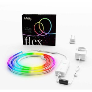 Twinkly FLEX, LED ohebná trubice, 300LED, RGB, délka 4m, bílý, BT+WiFi, Gen II, IP20 vnitřní - TWFL300STW-WEU