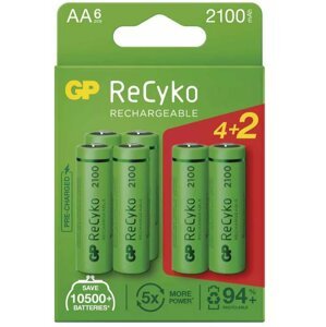GP nabíjecí baterie ReCyko 2100 AA (HR6) 2100mAh, 4+2ks - 1032226210
