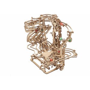 UGEARS stavebnice - Marble Run Chain Hoist, mechanická, dřevěná - 70089