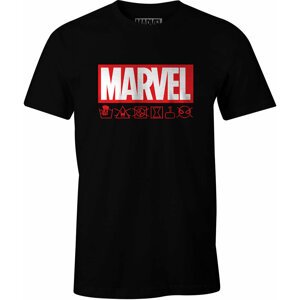 Tričko Marvel - Logo Washcare Label (XL) - 03664794230783