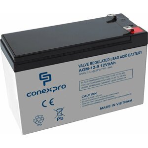 Conexpro baterie AGM-12-9, 12V/9Ah, Lifetime - AGM-12-9