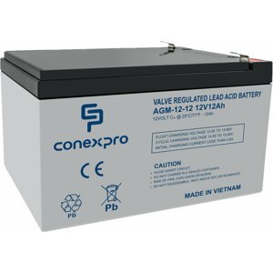 Conexpro baterie AGM-12-12, 12V/12Ah, Lifetime - AGM-12-12