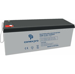 Conexpro baterie AGM-12-200, 12V/200Ah, Lifetime - AGM-12-200