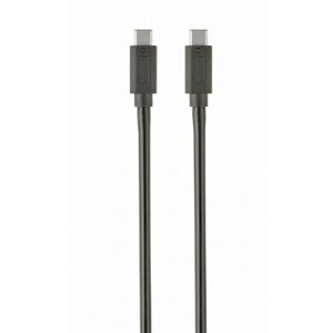 Gembird CABLEXPERT kabel USB-C - USB-C, USB 3.1, datový, 1m, černá - CCP-USB3.1-CMCM-1M