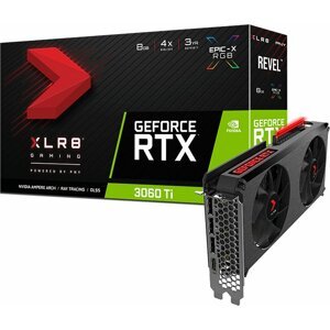 PNY GeForce RTX3060Ti 8GB XLR8 Gaming REVEL EPIC-X RGB, LHR, 8GB GDDR6 - VCG3060T8LDFXPPB