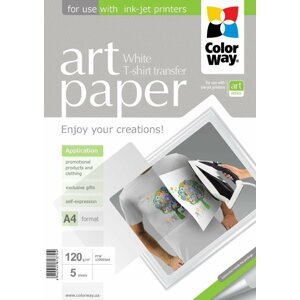COLORWAY Art Paper 120g/m2, A4, 5 listů, bílá - PTW120005A4