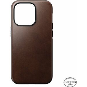 Nomad kožený zadní kryt MagSafe pro Apple iPhone 14 Pro, hnědá - NM01225485