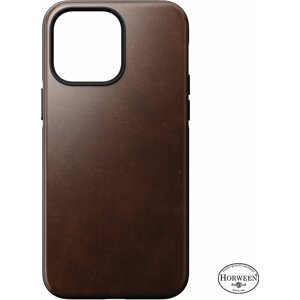 Nomad kožený zadní kryt MagSafe pro Apple iPhone 14 Pro Max, hnědá - NM01224785