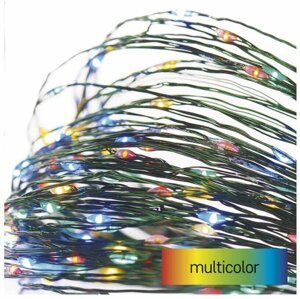 Emos LED vánoční nano řetěz zelený, 4 m, venkovní i vnitřní, multicolor, časovač - D3AM01