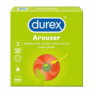 Kondomy Durex Arouser, vroubkované, 3 ks - KondomyDurex3
